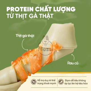 Snack cho chó Jireho Xương quấn gà không chứa Gluten