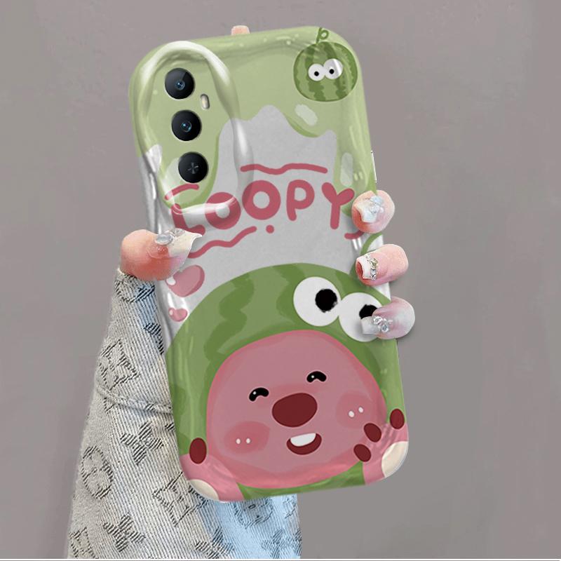 Vỏ Silicon Hoạt Hình Cho Realme C65 Bảo Vệ 3D Vỏ Điện Thoại Mềm Loopy Ốp Lưng Chống Sốc