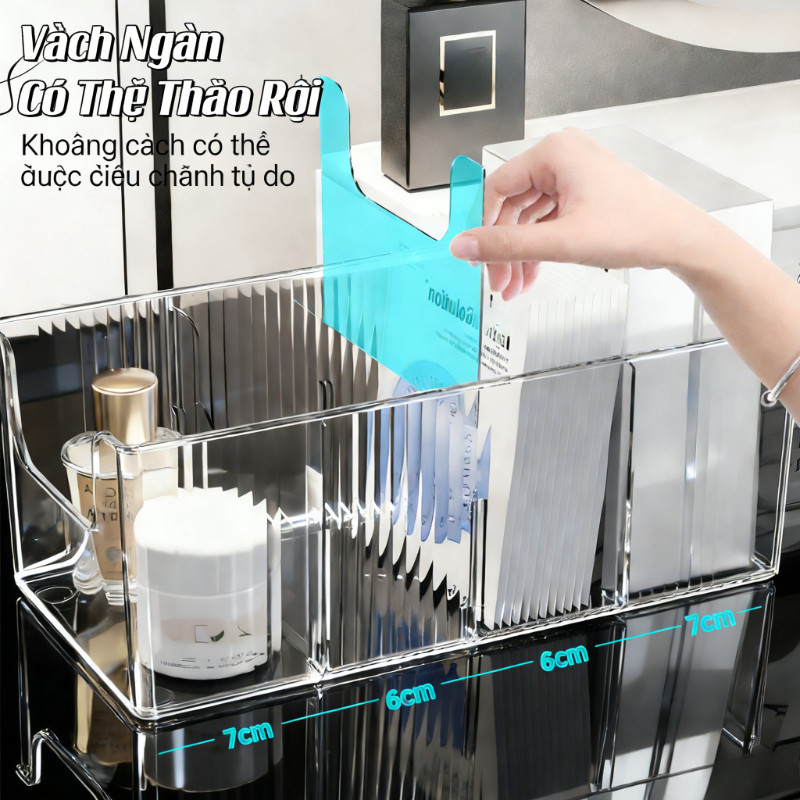 Hộp Bảo Quản Mặt Nạ, Có Lưới, Có Thể Tháo Rời, Có Lưới Có Thể Tháo Rời, Đa Chức Năng, Sắp Xếp Mỹ Phẩm Chăm Sóc Da