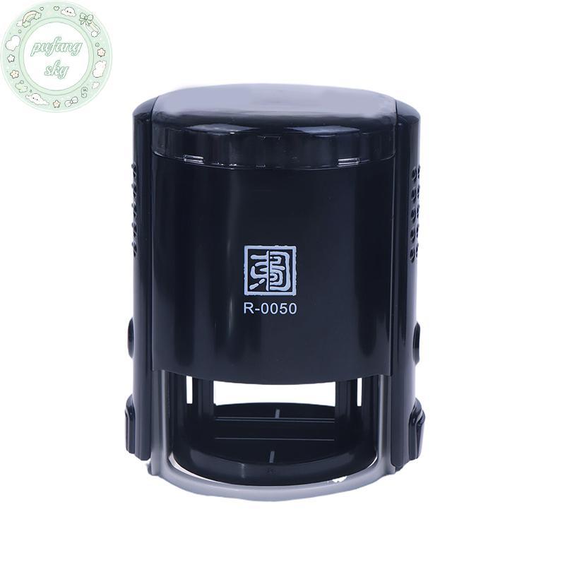 PUSKY Có Thể Tùy Chỉnh Tự Mực Tem 25 / 30 / 40 / 50mm Tròn Kích Thước Lớn Tự Mực Văn Bản Tùy Chỉnh Tem VN