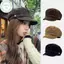 PUSKY Mũ Nồi Da Lộn Cho Nữ - Thiết Kế Retro, Dễ Gập Lại, Thích Hợp Thu Đông