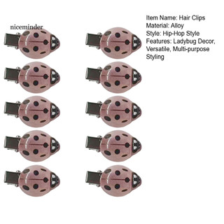 ZNCE Kẹp Tóc Bọ Rùa 10 Chiếc - Chống Trơn Trượt, Thích Hợp Làm Nơ Buns & Bím Tóc