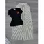 Sét bộ quần dài kẻ vằn đũi xốp siêu xinh+ kết hợp áo Croptop hình tim love in ng ự c