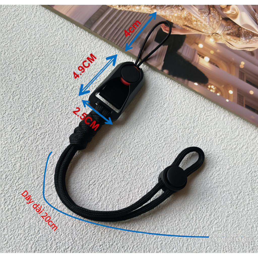 【COD】Dây đeo cổ tay máy ảnh dệt tay chống rơi bằng sợi dù chắc chắn, lý tưởng cho nhiếp ảnh gia đường phố.