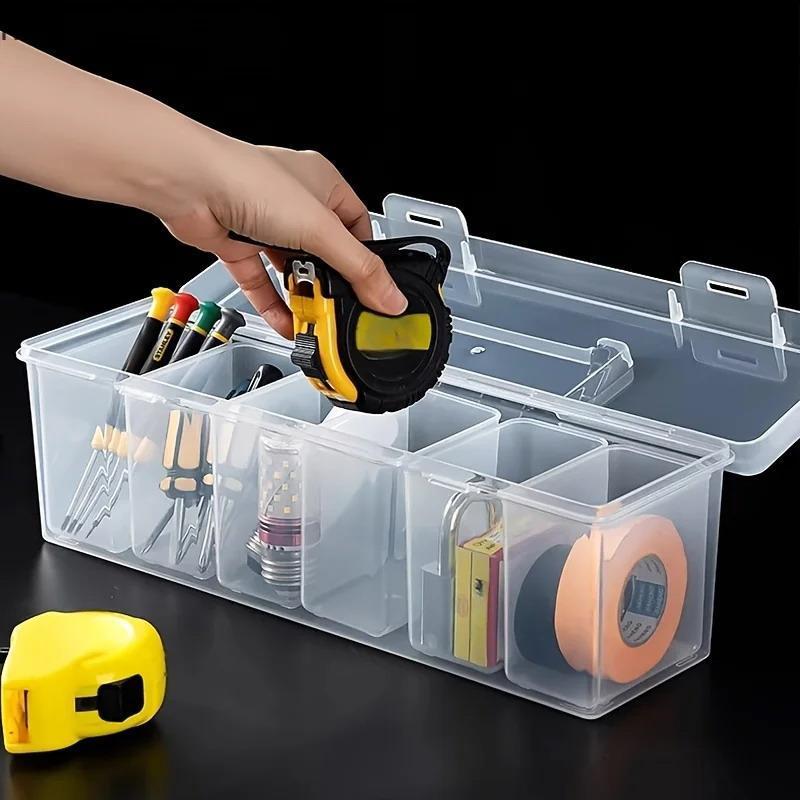 NS Clear Toolkit Organizer Set 7 Bộ chia đa năng Lưu trữ cho các thành phần phần cứng Xưởng văn phòng tại nhà Essentials NS