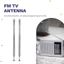 2 Chiếc 7 Phần AM Radio, FM, Ăng Ten Mở Rộng Tivi Trên Không Dài 66CM