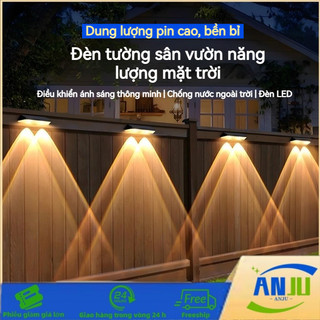Đèn Tường Năng Lượng Mặt Trời Chống Nước LED, đèn Sân Vườn, Cảm ứng Tự động, Có Thể Sử Dụng Cho Ban Công Và Vườn