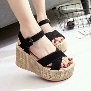 Dép Size Lớn 222 Mùa Đông Nền Tảng Nêm Gót Chân Đế Nền Tảng Dép Nền Tảng Màu Trơn Da Lộn Nữ Dép 3D5J