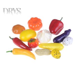 (TFT) 10 Chiếc Mini Mô Phỏng Trái Cây Rau Củ Đồ Chơi Nhà Bếp Trẻ Em Giả Vờ Chơi Đồ Chơi MỚI