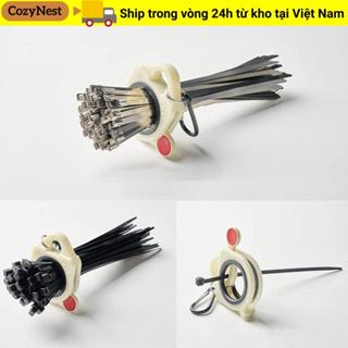 Giá đỡ dây buộc cáp lưu trữ COZYNEST, Dụng cụ sắp xếp dây cáp di động huỳnh quang, Dụng cụ sắp xếp huỳnh quang ổn định bằng nhựa