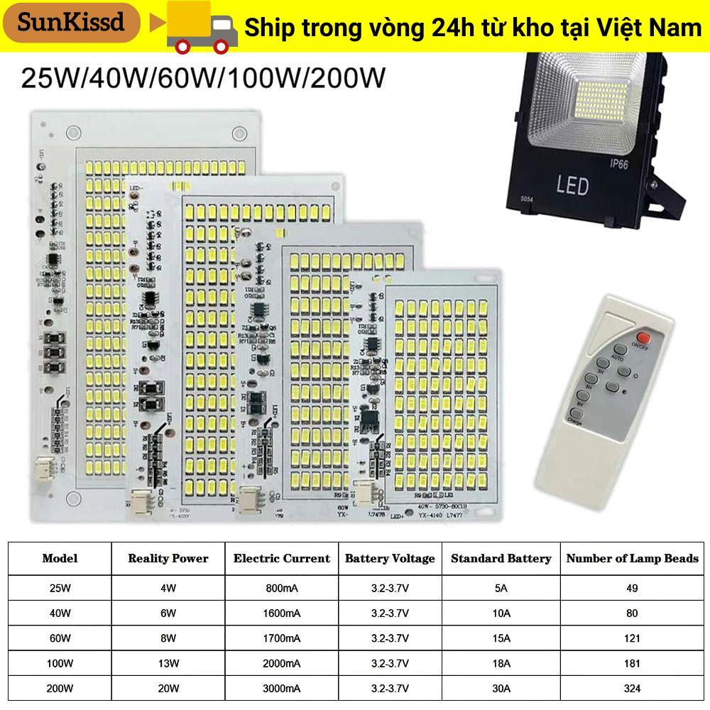 SUNKISSD 1 Bảng Nguồn Sáng, Bảng Đèn Trắng SMD5730 Đèn LED, Độ Sáng Cao Với Bộ Điều Khiển Từ Xa 25 / 40 / 60 / 100 / 250W Đèn Pha Điều Khiển Từ Xa