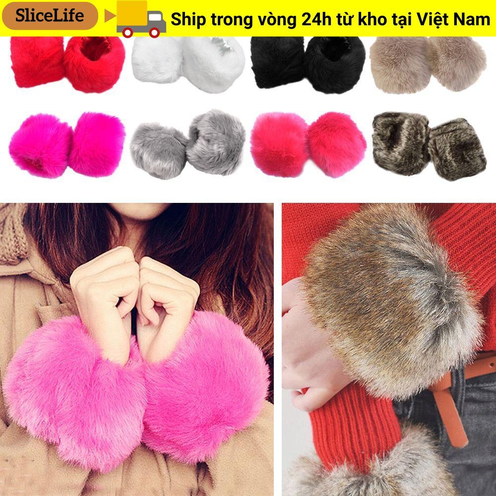 Ấm áp vòng tay lông dành cho áo len và áo khoác - Oversleeve cổ tay