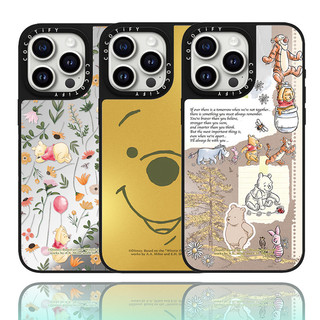 Pooh Gấu Gương Hoạt Hình Vỏ Điện Thoại Cho iPhone 17 16 15 14 13 12 11 Pro Max Cứng Chống Sốc