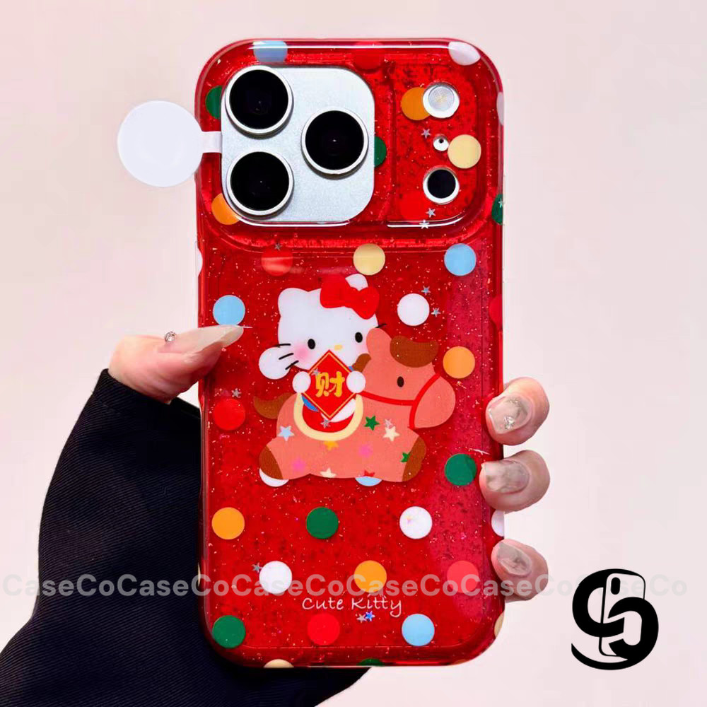 Ốp Lưng Cho Oppo A3Pro A3X A58 A60 A5i A16 A18 A7 A78 A17 A38 A54 Bìa Mềm Chú Ngựa Đỏ Năm Mới
