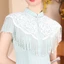 Khăn Choàng Saia Vintage Ren Handmade, Thiết Kê Thanhh Lich Với Tua Rua Phù Hợp Với Hanfu