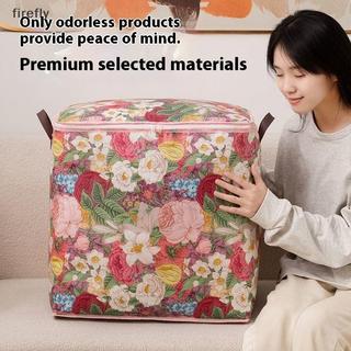 [Firefly] Túi đựng quần áo in hoa Dây kéo đôi Túi di chuyển chống ẩm chống thấm nước Túi đựng vải không dệt cho quần áo [VN]