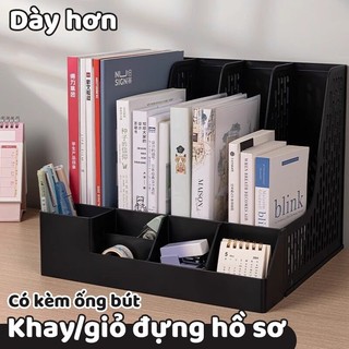 Kệ đựng tài liệu A4, sách 3/4 ngăn thiết thực, hỗ trợ đắc lực cho học sinh trong việc quản lý hồ sơ