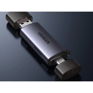 Đầu đọc thẻ SD TF chân cắm USB Type C UGREEN CM185 Kết nối OTG | Thiết kế nhỏ gọn 50706 - Chính Hãng