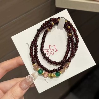 Vòng Tay Phong Cách Cổ Điển Trung Quốc Với Đá Quý Gắn Nổi Cho Mùa Xuân-Hè