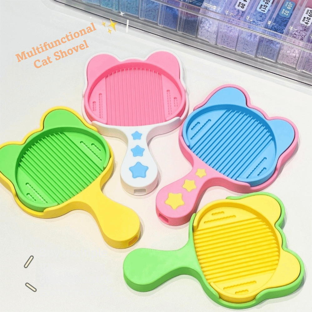 PICESTADIO Đậu Xẻng Đĩa, Mini DIY Handmade 2.6mm Cầu Chì Đậu Xẻng, Hạt Nhựa Sáng Tạo Cầm Tay Hình Mèo Perler Hạt Dụng Cụ Handmade Hạt Đồ Chơi