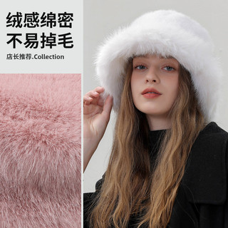 Nón Thu Đông giả lông thỏ phiên bản Hàn Quốc, màu trơn sang trọng
