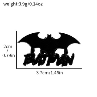 5 Cái / bộ Siêu Anh Hùng Nhân Vật Phim Kim Loại Huy Hiệu Batman Dơi Biểu Tượng Hợp Kim Trâm Trang Trí Pin