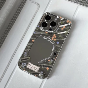 Hoa nhỏ vỡ cho iPhone 14promax gương trường hợp iPhone 16/13/12/11 mạ 7plussản phẩm bán chạy