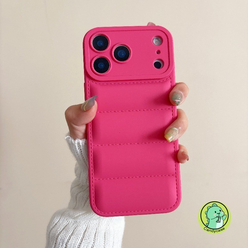 Ốp Điện Thoại Áo Khoác Xuống Cho Realme C65 C65S 5G 4G Vỏ Sang Trọng Dễ Thương Đơn Giản Màu Kẹo Chống Rơi Vỏ Mềm