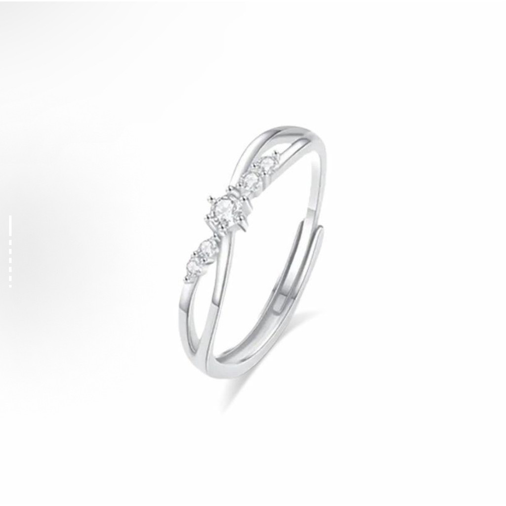 Nhẫn đôi nữ thời trang bạc S999
