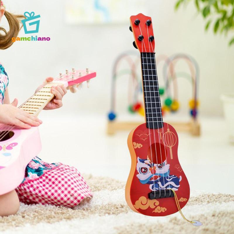 Gamchiano Trẻ Em Ukulele Guitar Đồ Chơi Cổ Điển Giả Vờ Sớm Học Ukulele Đồ Chơi Cho Người Mới Bắt Đầu Bé Trai Bé Gái Đồ Chơi Giáo Dục Quà Tặng Âm Nhạc