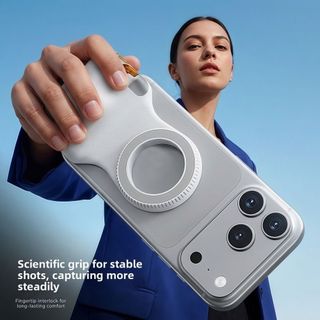 AWNGD Giá đỡ điện thoại Bluetooth từ tính hai mặt, tay cầm selfie sạc lại cho iPhone 12-17, Huawei và các thiết bị tương thích