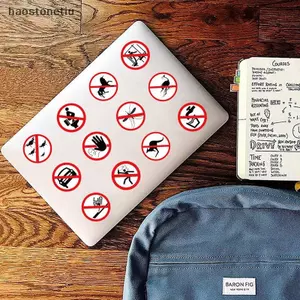 NS 62 Chiếc Ngộ nghĩnh Cảnh Báo Stiers Nguy Hiểm Banning Ký DIY Decal Xe Tay Ga Xe Máy Vali Stier Cổ Điển NS