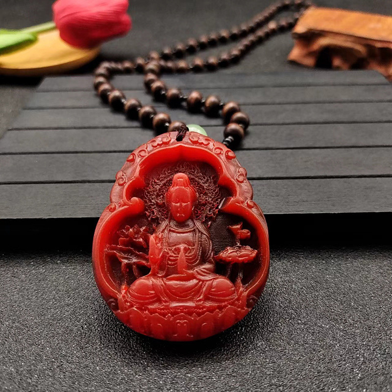 Dây chuyền Ambergris màu đỏ phù hợp cho áo len và làm phụ kiện thời trang