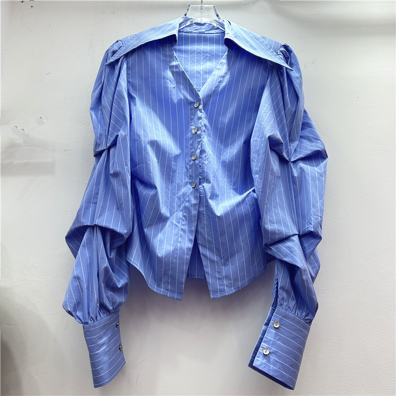 Áo Dài Thiết Kế Pháp Mùa Xuân, Xếp Ly Slim-Fit, Tay Dài Thanh Lịch