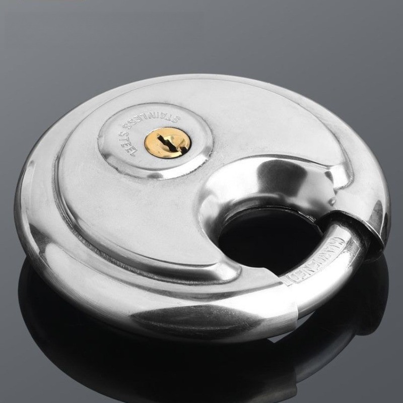 1PC 60 / 70 / 80 / 90MM Tấm lưu trữ đĩa tròn bằng thép không gỉ Cool Duty Ổ khóa chống gỉ và chống nước