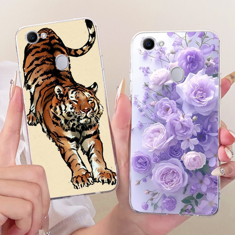 Ốp lưng Oppo F7 Vỏ trong suốt hình con bướm thời trang dễ thương Vỏ sơn ngộ nghĩnh Oppo 1821 CPH1819 CPH1821