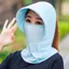 Mũ che nắng bằng lụa băng EBINLANDS, Mũ che nắng khô nhanh vành rộng, Bảo vệ mặt cổ ngoài trời Mũ chống nắng thoáng khí chống tia cực tím cho nữ