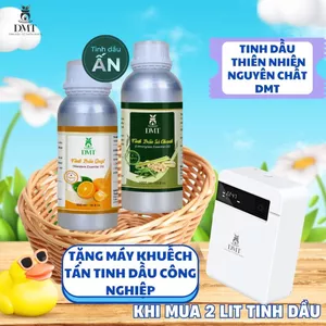 Tặng máy xông tinh dầu nguyên chất, máy công nghiệp khi mua 2lít tinh dầu thiên nhiên DMT