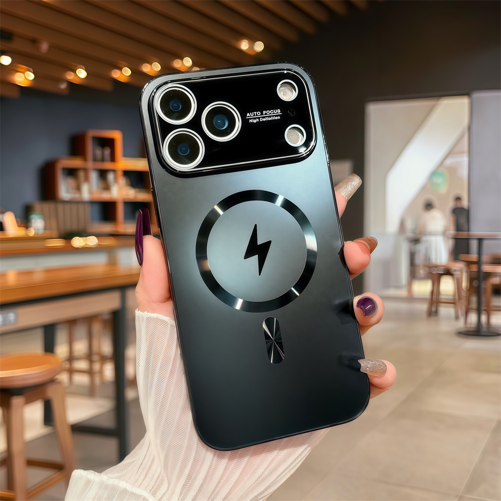 Ốp điện thoại từ tính chất lượng cao cho iPhone 17 Pro Max 16 13 14 15 pro max Bảo vệ ống kính chống rơi Vỏ cứng bảo vệ điện thoại