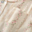 Bộ đồ ngủ dài tay sọc hoa nguyên chất dành cho nữ / Quần dài tay phong cách rừng có ve áo Cardigan Bộ đồ ngủ / Mùa xuân thu có thể mặc bên ngoài Bộ đồ Loungewear / Cotton nguyên chất thấm mồ hôi thoáng khí