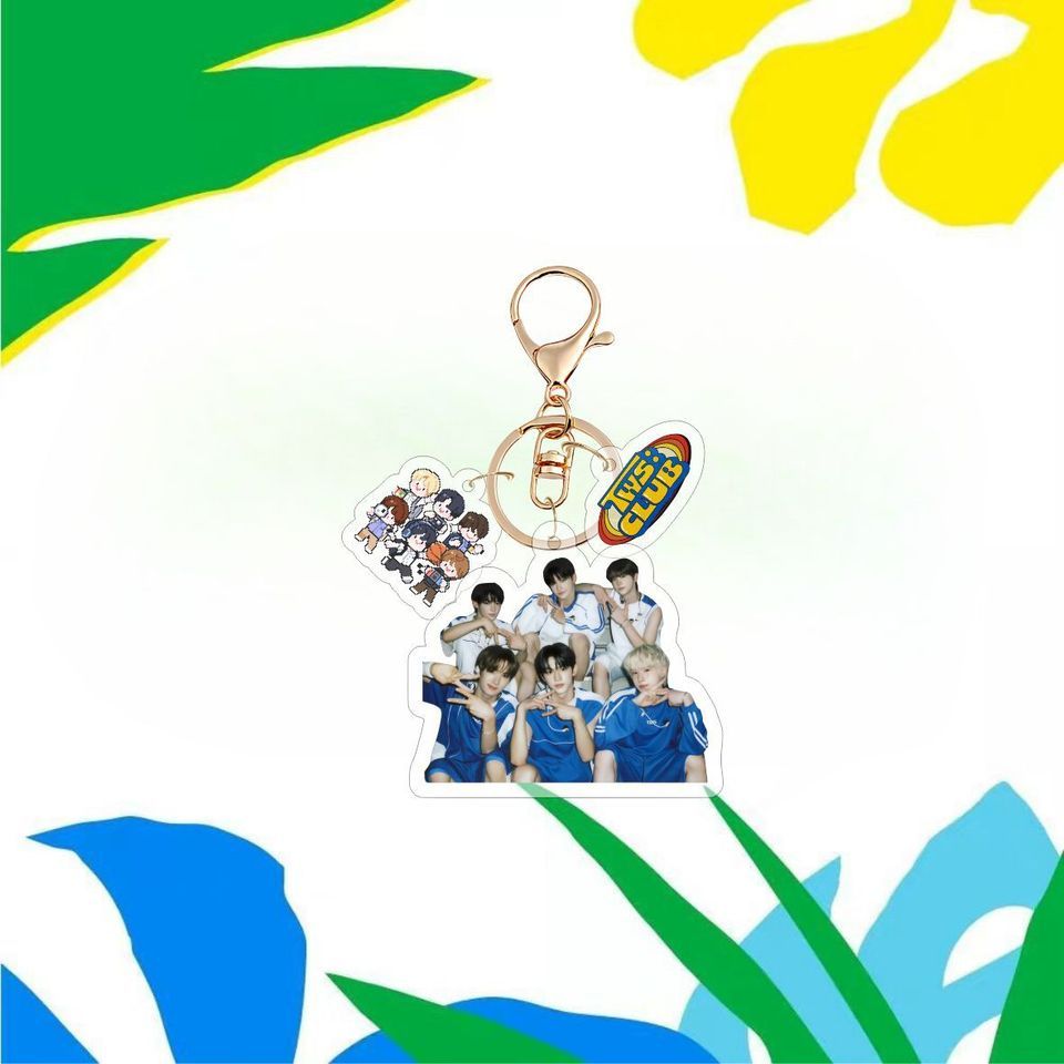 KPOP TWS Acrylic Keychain Cartoon Character Pendant SHINYU DOHOON YOUNGJAE HANJIN JIHOON KYUNGMIN Bag Pendant
