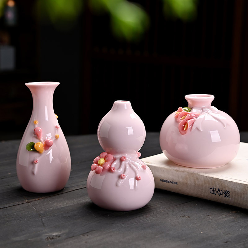 Tay Mạ Gốm Mini Bình Trang Trí Truyền Thống Handmade Thủy Canh Hoa Nhánh Hoa Sắp Xếp Hoa Trang Trí Quà Tặng Sáng Tạo ADTB