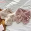 Hộp Snood Lông Thỏ Ấm Áp cho Bé Gái, Phong Cách Hàn Quốc, Chống Gió và Sang Trọng