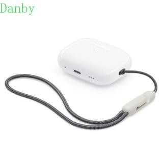 Dây đeo tai nghe DANBY chống rơi, silicon nylon, xám/xám đen, đa năng, phù hợp nhiều mẫu tai nghe