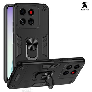 Dành Cho ZTE Blade A56 4G Ốp điện thoại Chiến Binh Thiết Kế Lưng Cứng Có Giá Đỡ Nhẫn Chống Sốc Mềm TPU Nâng Cạnh Mỏng Bao