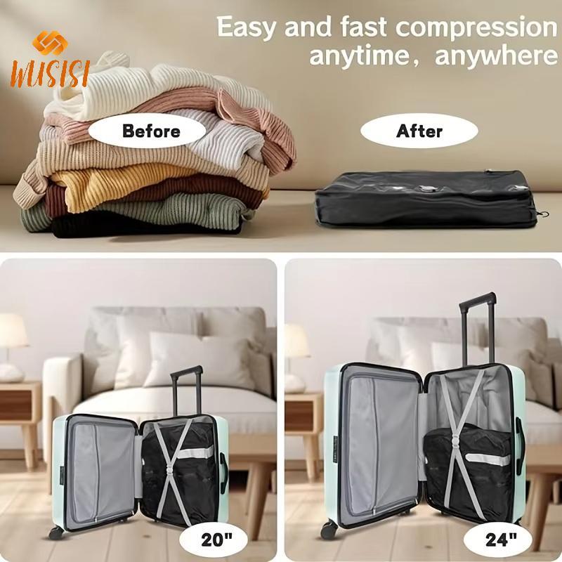 Túi hút chân không du lịch WUSISI, tái sử dụng, tiết kiệm 60% không gian