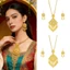 Bộ vòng cổ và bông tai hợp kim đẹp YOI Phụ kiện thanh lịch được thiết kế để tỏa sáng lâu dài