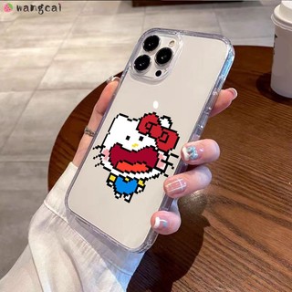 Dành Cho Realme 15T 15X GT8 C85 Pro Neo 7X Narzo N65 N63 N61 N55 N53 Note 60 50 Q5 Q5i Q3 Q3i Q2 Pro Q Ốp Điện Thoại Pixel Miệng Lớn Mèo Hello Kitty Ngộ nghĩnh Hoạt Hình Dễ Thương Vỏ
