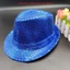 Mũ ESSENCEH Panama, Mũ Jazz Sáng Bóng Kim Sa Lấp Lánh, Sân Khấu Hóa Trang Bền Đẹp Cosplay Khiêu Vũ Biểu Diễn Mũ Ngày Lễ