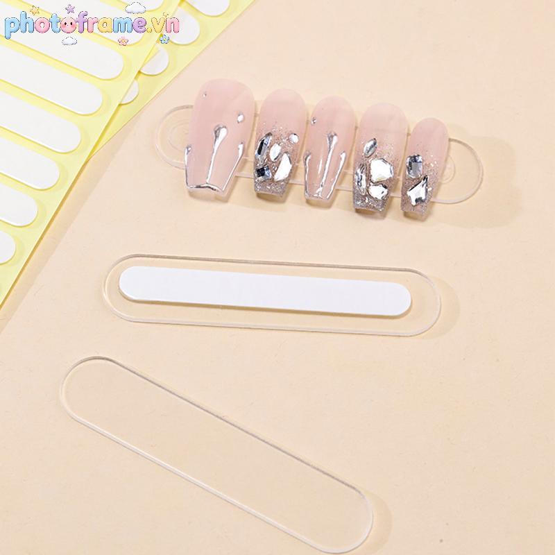Khung ảnh 300 Cái / 10 Tờ Kệ trưng bày hai mặt Đầu móng tay Tự dính Có thể tháo rời Nail Art Display Stand Stiers VN